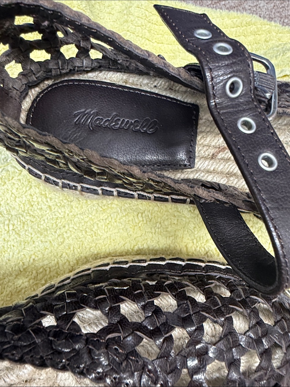 Madewell weaved genuine leather espadrilles - Picture 4 of 5